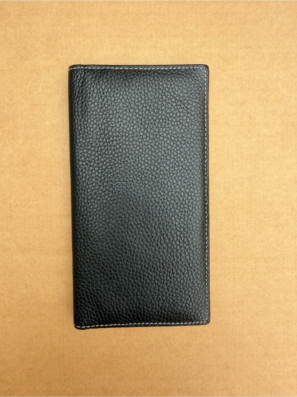 Vintage Italian Vera Pelle Leather Wallet Black Multicolor Made in Italy